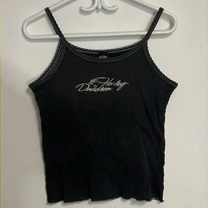 Harley-Davidson Women’s Cropped Black Tank Top LennoxVille QC